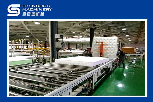 Linha automática de produção de colchões | Máquina de colchão de Stenburg.